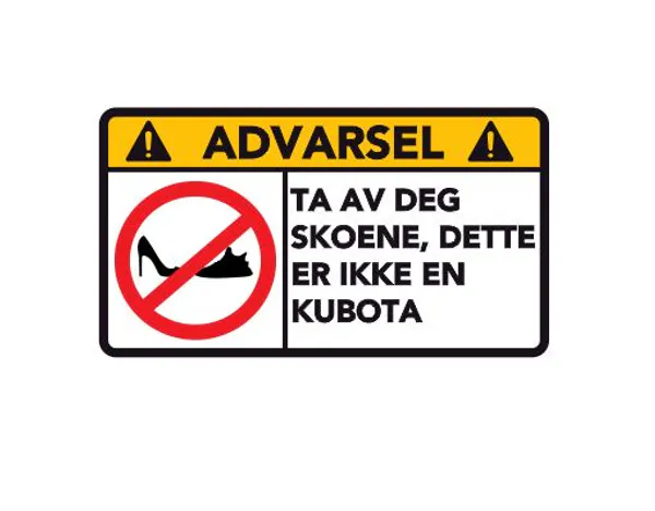 Hovedbilde Advarsel Dette Er Ikke En Kubota