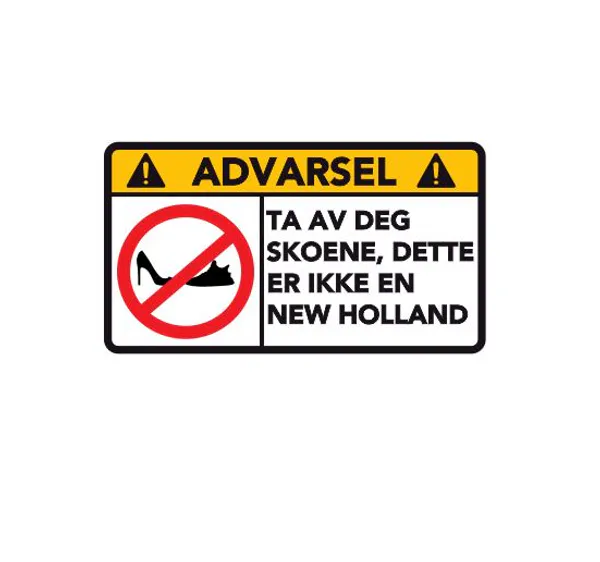 Hovedbilde Advarsel Dette Er Ikke En New Holland