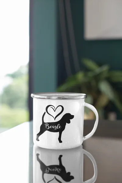 Hovedbilde Beagle hjerte kopp