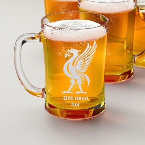 Hovedbilde Liverbird ølkrus med navn